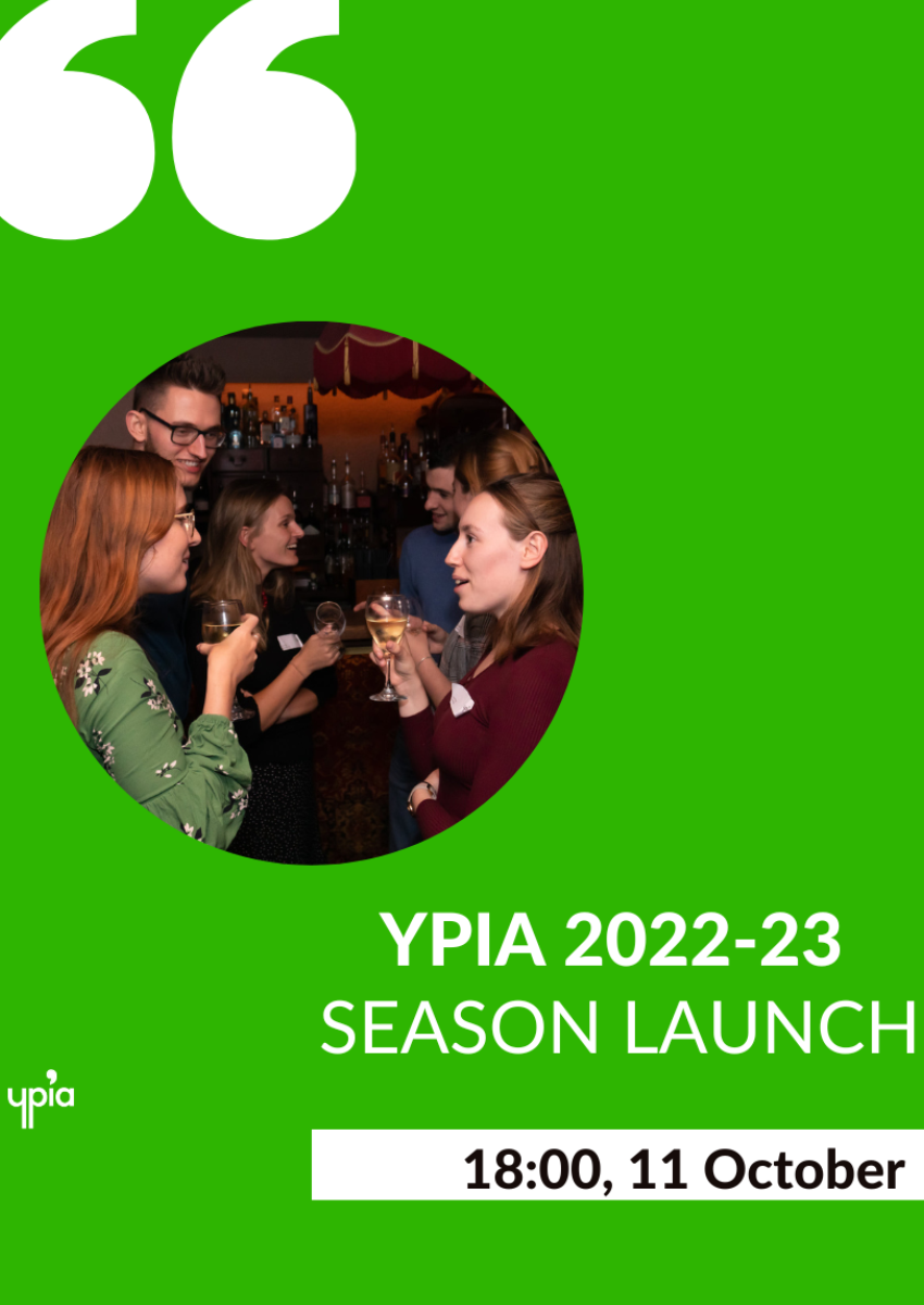 YPIA 2022-2023 Season Launch Networking Drinks - YPIA Event